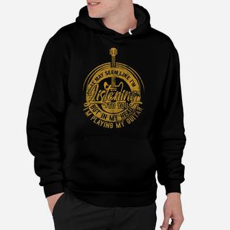 Guitarist Gifts In My Head I'm Playing My Guitar Hoodie | Crazezy DE