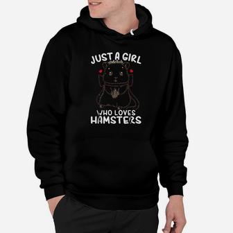 Hamster Just A Girl Who Loves Hamsters Hoodie | Crazezy