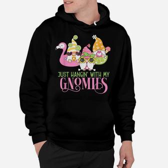 Hangin' With My Gnomies Gnomes Summer Vacation Cute Gnome Hoodie | Crazezy DE