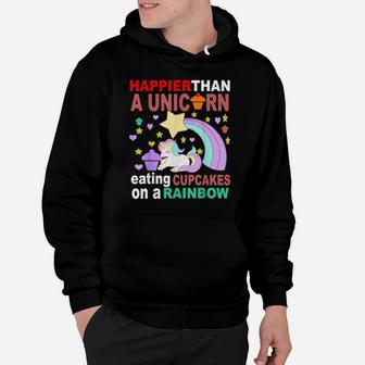 Happier Than A Unicorn Hoodie - Monsterry CA