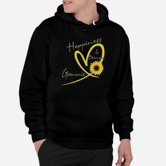 Happiness Is Being A Grammie Sunflower Heart Hoodie | Crazezy CA