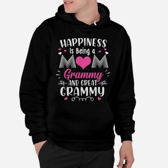 Happiness Is Being Mom Grammy And Great Grammy Mothers Day Hoodie | Crazezy