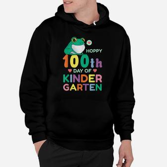 Happy 100Th Day Of Kindergarten Boy Girl Or Teacher 100 Days Hoodie | Crazezy DE