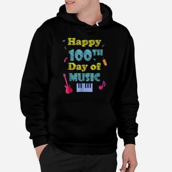 Happy 100Th Day Of Music Fun School Hoodie | Crazezy CA
