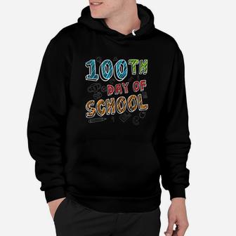 Happy 100th Day Of School For Kids And Teachers Hoodie - Seseable