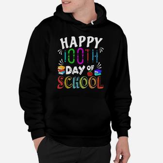 Happy 100Th Day Of School Professor Or Student Shirt Books Hoodie | Crazezy