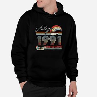 Happy 30Th Birthday Vintage May 1991 Hoodie | Crazezy