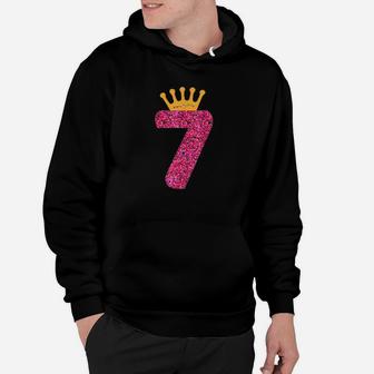 Happy Birthday Girls 7Th Party 7 Years Old Bday Hoodie | Crazezy