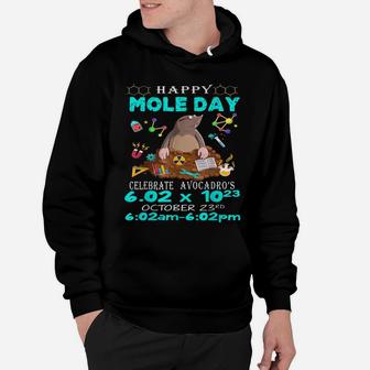 Happy Mole Day October 23Rd Funny Chemistry Science Hoodie | Crazezy UK