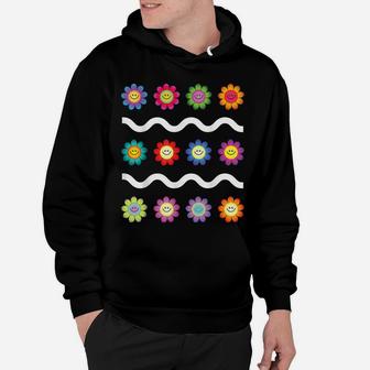 Happy Smiley Smile Face Flowers Funny Flower Kids Fun Hoodie | Crazezy