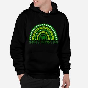 Happy St Patrick's Day Irish Shamrock Rainbow Patricks Hoodie - Monsterry