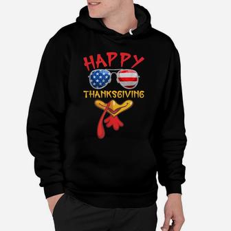 Happy Thanksgiving Tee For Boys Girls Kids Cute Turkey Face Hoodie | Crazezy