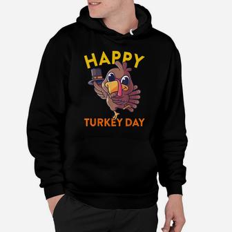 Happy Turkey Day Funny Little Pilgrim Thanksgiving Gift Hoodie | Crazezy CA