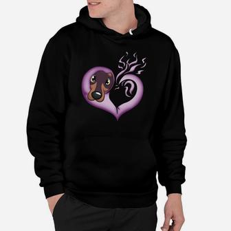 Happy Valentines Day Dachshund Animal Lovers Hoodie - Seseable