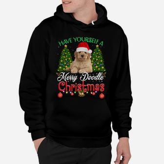 Have Yourself A Merry Doodle Christmas Goldendoodle Dog Love Hoodie | Crazezy DE