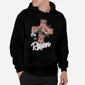 He Has Risen Shirts For Girls Medium Floral Flower Graphic Hoodie | Crazezy