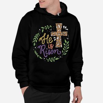 He Is Risen Christian Easter Happy Easter Day Hoodie | Crazezy AU