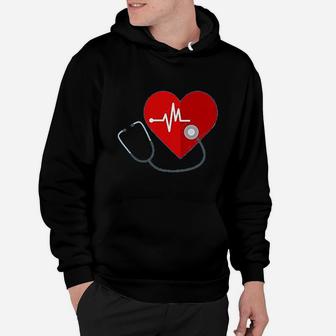 Heartbeat Nurses Hoodie | Crazezy