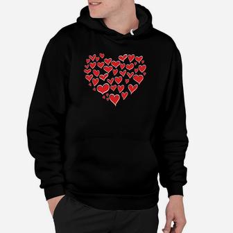 Hearts In Heart Best Valentine Gift Happy Valentines Day Hoodie - Seseable