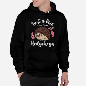Hedgehog Just A Girl Who Loves Hedgehogs Hoodie | Crazezy DE