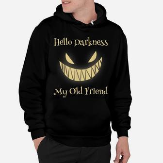 Hello Darkness My Old Friend Scary Pumpkin Hoodie | Crazezy