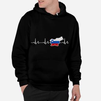 Herren Hoodie Herzschlag Russland-Umriss, Motiv Tee für Männer - Seseable