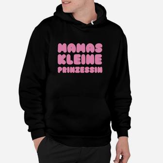 Herren-Hoodie Mamas kleine Prinzessin, Lustiges Design in Schwarz - Seseable