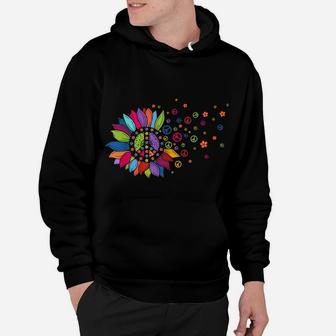 Hippie Soul Peace Sign Costume Funny Daisy Flower Lovers Hoodie | Crazezy UK