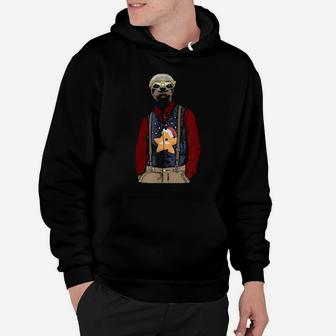 Hipster Xmas Sloth With Glasses Cute Sloths Hoodie - Monsterry CA