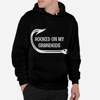 Hooked On My Grandkids, Fishing For Grand Parents Hoodie | Crazezy DE