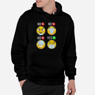 How To Wear A M Ask Funny Face M Ask Humours Hoodie | Crazezy UK