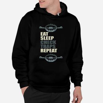 Hunting, Eat, Sleep, Trapper, Repeat, Check, Traps, Nature Hoodie | Crazezy AU