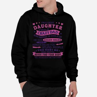 I Am A Lucky Daughter Christmas Gift From Dad Funny Daughter Hoodie | Crazezy DE