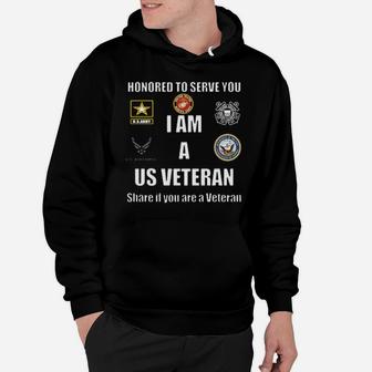 I Am A Us Veteran Hoodie - Monsterry