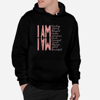 I Am Fearless, I Am Strong I Am Blessed Hoodie - Thegiftio UK