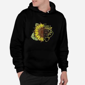 I Became A Nurse Because Your Life Is Worth My Time Hoodie | Crazezy DE
