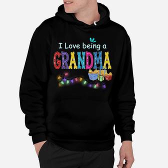 I Love Being A Grandma, New Year Funny Grandma Cute Present Hoodie | Crazezy