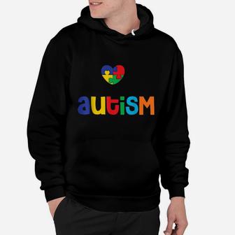 I Love Someone With Autism Puzzle Heart Valentines Day Hoodie - Monsterry