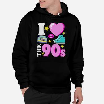 I Love The 90S 1990 Born Music Party Retro 90 Costume Gift Sweatshirt Hoodie | Crazezy UK
