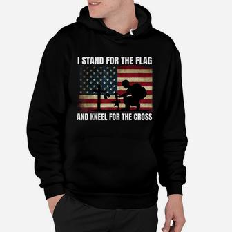 I Stand For The Flag And Kneel For The Cross Veteran Tshirt Hoodie | Crazezy