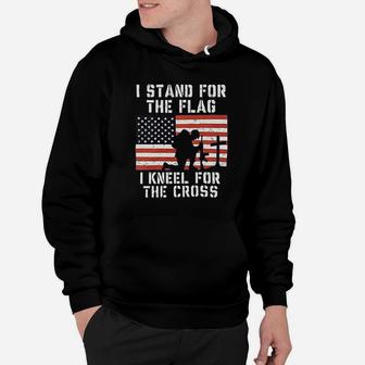 I Stand For The Flag I Kneel For The Cross Hoodie - Thegiftio UK
