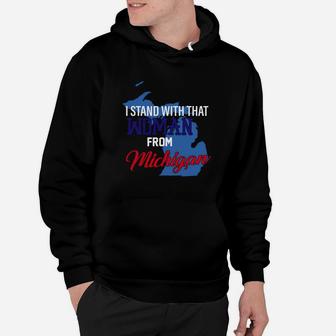 I Stand With That Woman From Michigan Map Shirt Hoodie - Thegiftio UK