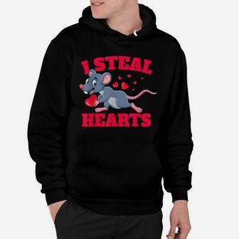 I Steal Hearts Mouse Love Valentine's Day Idea Hoodie - Monsterry UK