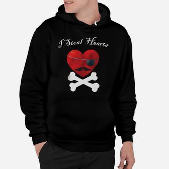 I Steal Hearts Valentines Day Fun Gift For Men Boys Hoodie - Thegiftio UK