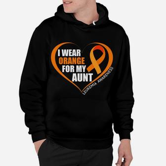 I Wear Orange For My Aunt Leukemia Awareness Hoodie | Crazezy DE