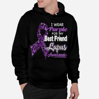I Wear Purple For My Best Friend - Lupus Awareness Hoodie | Crazezy