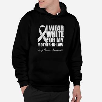 I Wear White For My Mother In Law Lung Awareness Hoodie | Crazezy AU