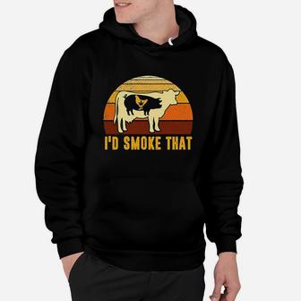 I Would Smok That Vintage Funny Bbq Grilling Party Hoodie | Crazezy CA