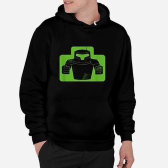 Iconic Twin Fisted Robot Ready To Fight A Battle Hoodie | Crazezy