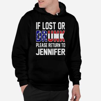 If Lost Or Drunk Please Return To Jennifer 4Th Of July Hoodie - Monsterry